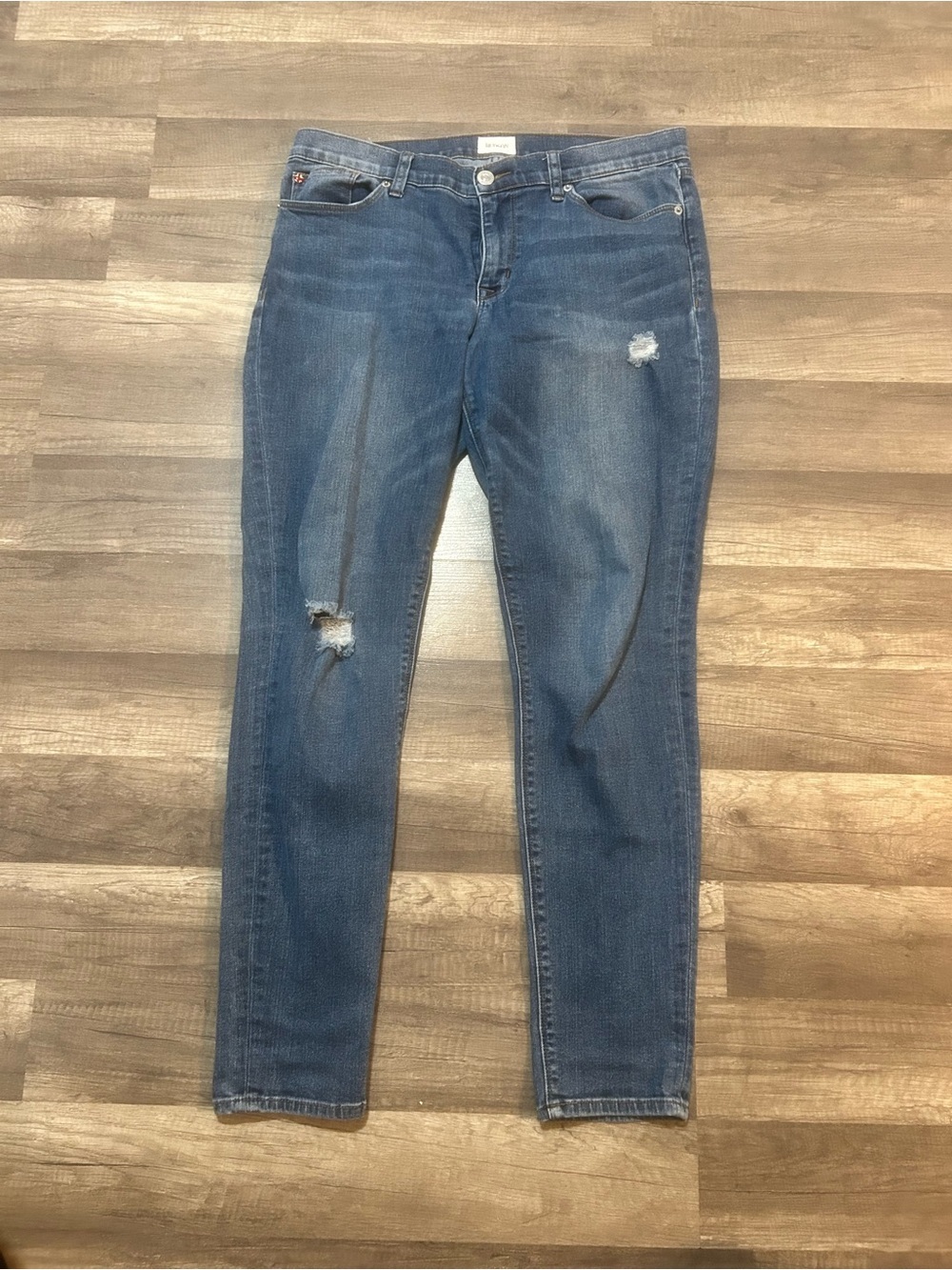 Hudson Jeans Women’s Krista Distressed Blue Skinny Jeans Size 31
